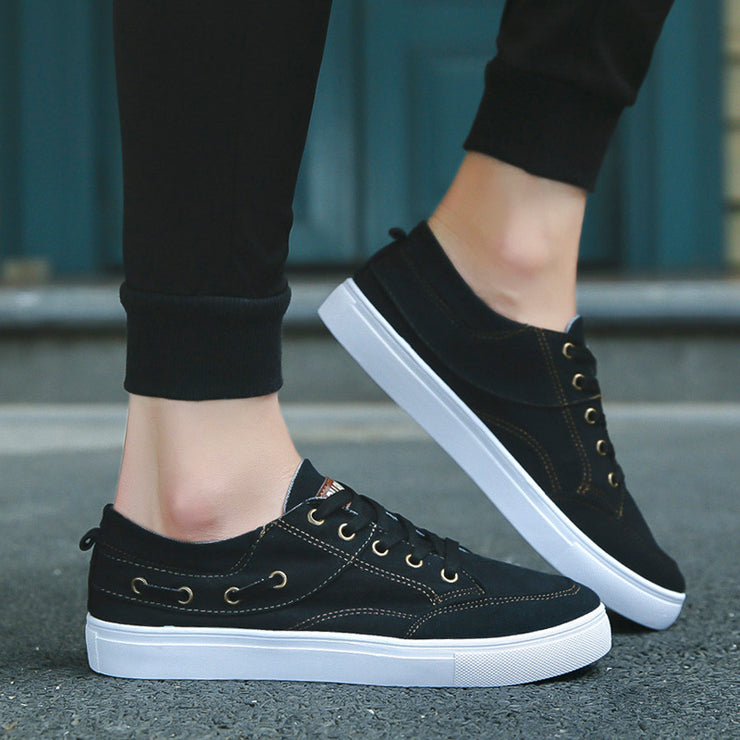 Relaxed Style Canvas Slip-ons