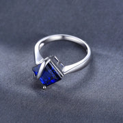 Royal Blue Square Gemstone Ring