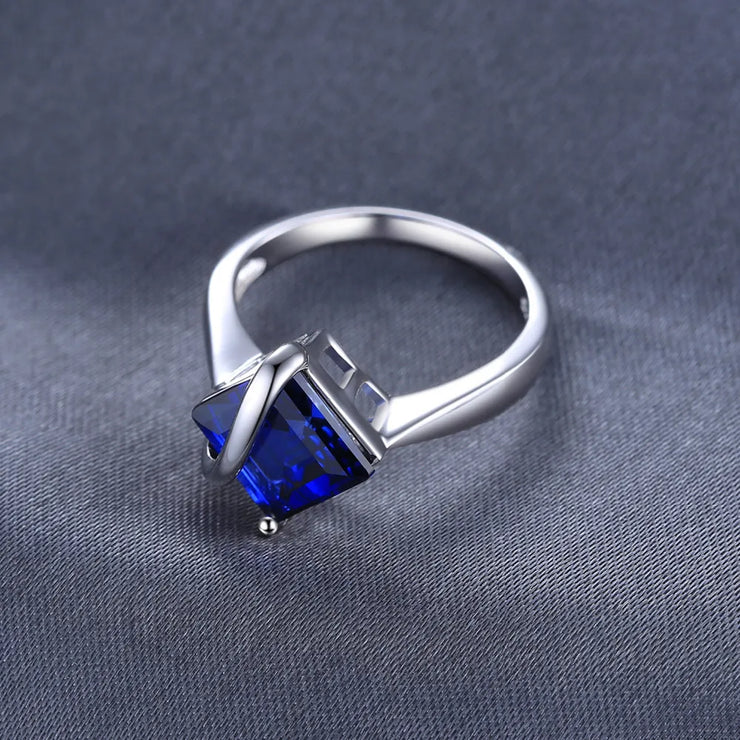 Royal Blue Square Gemstone Ring