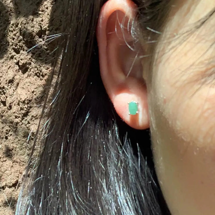 Authentic Emerald Gemstone Earrings