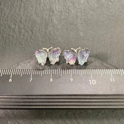 Enchanting Dreamy Butterfly Fluorite Earrings