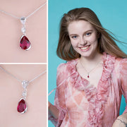 Ruby Red Necklace Charm